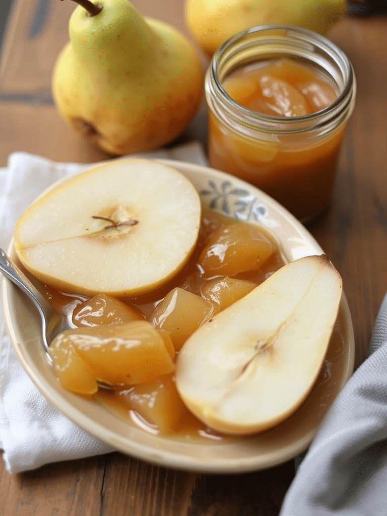 Delicious Homemade Pear Preserves Recipe Ideas