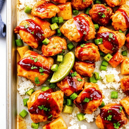 Easy Sheet Pan Hawaiian Chicken Teriyaki Recipe