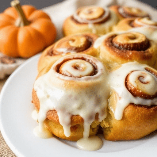 Pumpkin Cinnamon Rolls Recipe for Fall Baking
