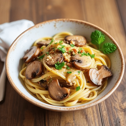 Savory Carbonara Ramen Mushrooms Recipe Delight