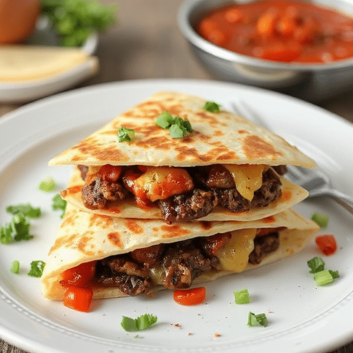 Sizzling Burger Quesadillas Recipe Delight