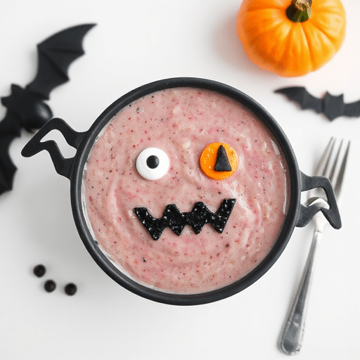 Spooky Halloween Smoothie Bowl for Breakfast Fun
