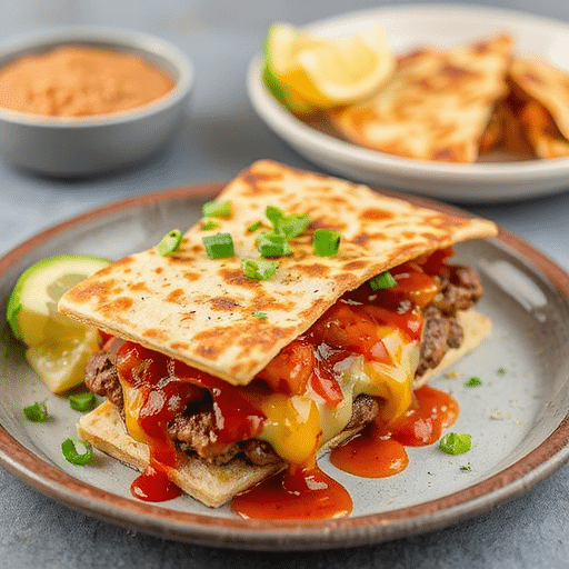 Ultimate Burger Quesadilla Delight Recipe