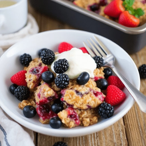 Berry Bliss Baked Oatmeal Recipe Easy and Delicious Breakfast Idea