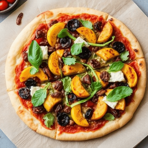 Delicious Veggie Pizza with Squash Recipe | Easy & Healthy Dinner Idea