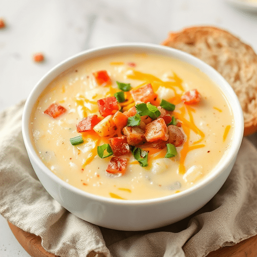 Loaded Cheesy Potato Soup