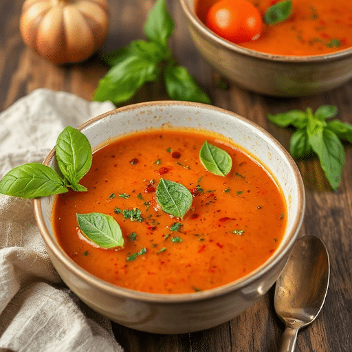 Roasted Tomato Basil Soup