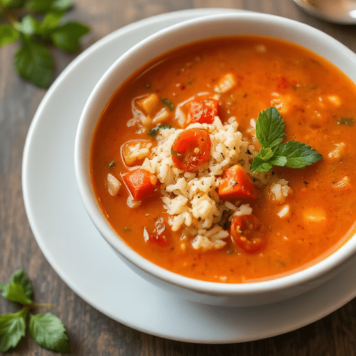 Tomato Rice Soup