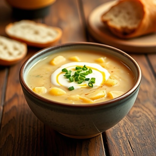 Cheddar Garlic Herb Potato Soup: Cozy & Creamy Comfort Food Recipe