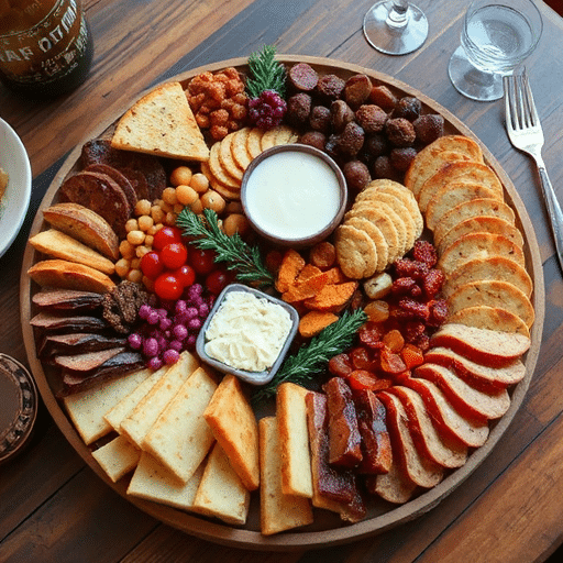 Cozy Christmas Charcuterie Board Idea for Fall Dinners