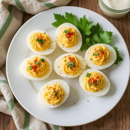 Cozy Deviled Eggs Idea for Fall Dinners