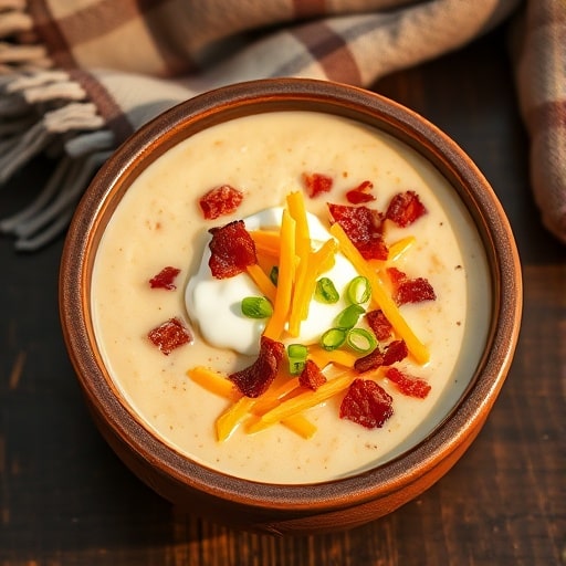 Cozy Loaded Baked Potato Soup Recipe: Perfect Winter Comfort Food
