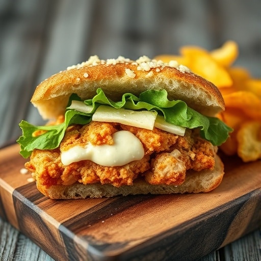 Crunchy Chicken Caesar Sandwich: The Ultimate Lunch Idea for a Quick & Tasty Meal