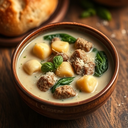 Easy Creamy Italian Sausage Gnocchi Soup: A Hearty & Quick Dinner Recipe