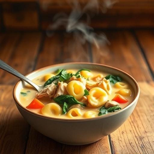 Easy One-Pot Creamy Chicken Tortellini Soup: A Cozy Weeknight Meal Idea