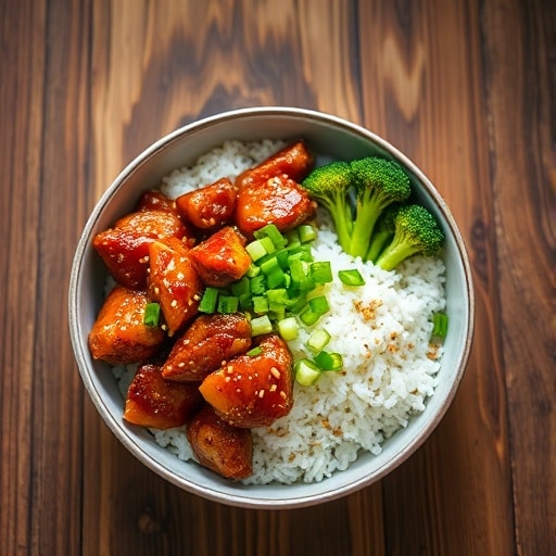 Easy Sticky Chicken Rice Bowls: Perfect for a Quick & Flavorful Weeknight Dinner