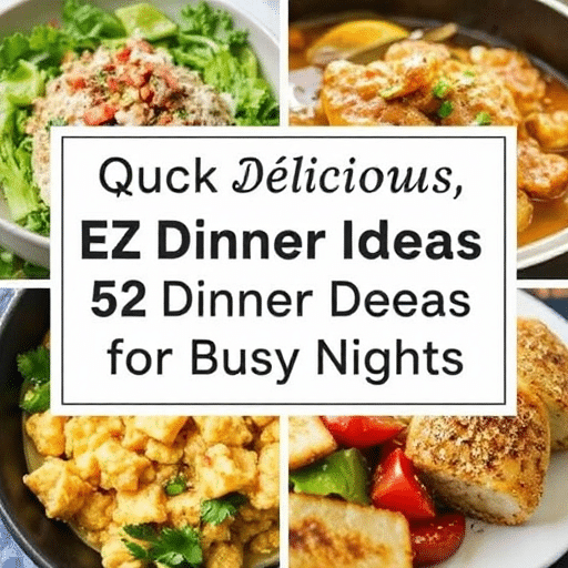 Quick  Delicious Ez Dinner Ideas for Busy Nights