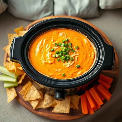 Easy Crockpot Buffalo Chicken Dip: The Ultimate Game Day Appetizer for Your Crew!