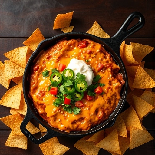 Easy Loaded Nacho Dip: The Ultimate Cheesy Game Day Appetizer for a Crowd