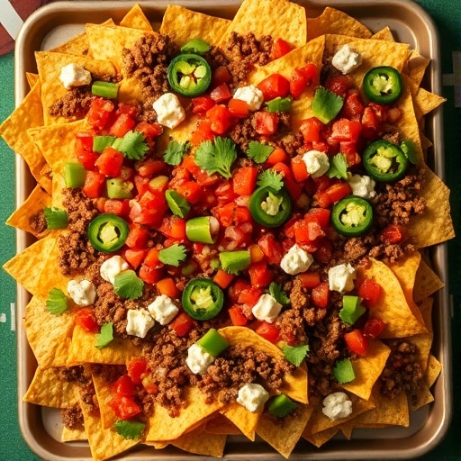Epic Game Day Nachos: The Ultimate Crowd-Pleaser for Your Football Party!