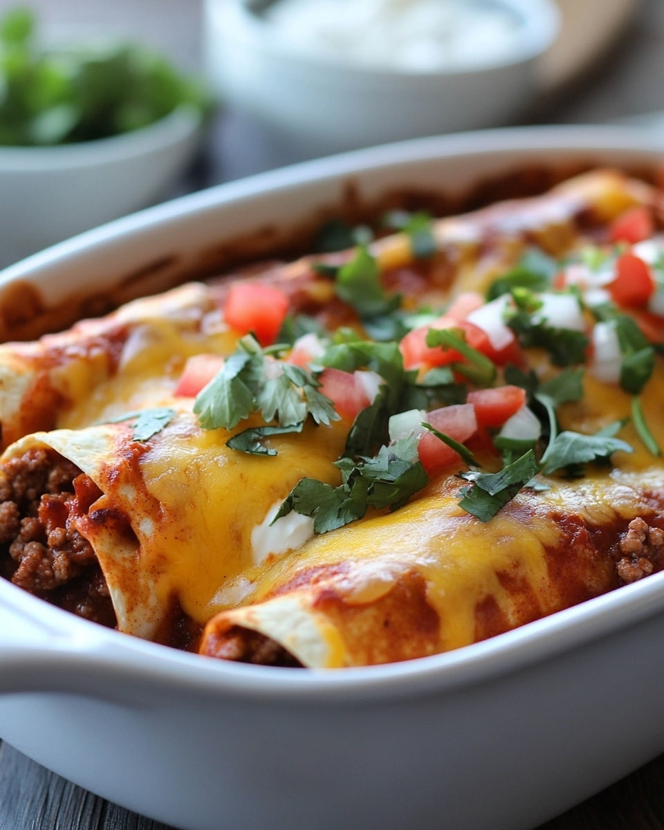 Cheesy Ground Beef Enchiladas: Easy Weeknight Dinner