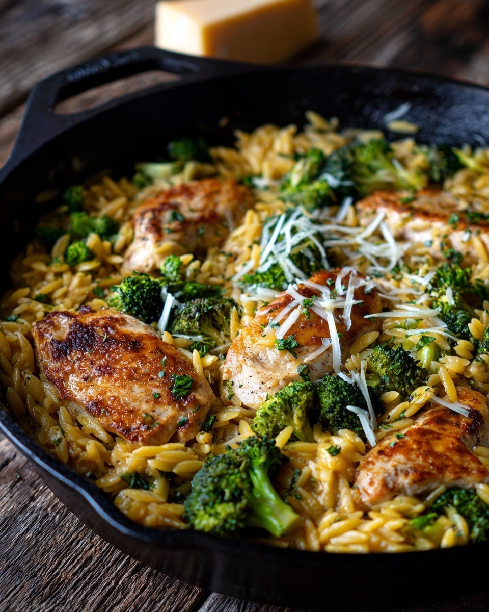 Creamy Cheesy One Pan Chicken Broccoli Orzo: Your New Favorite Weeknight Dinner