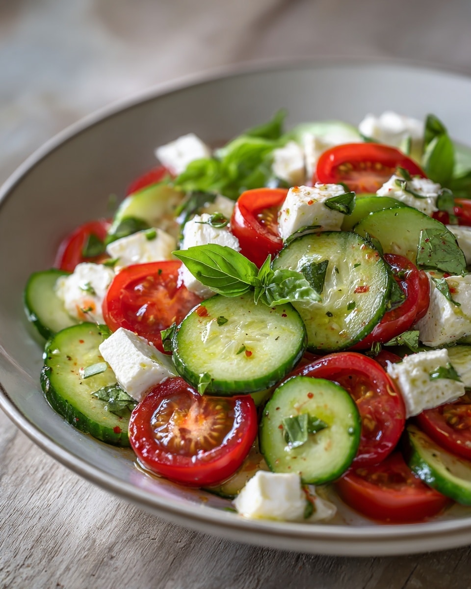 Fresh Cucumber Caprese Salad Recipe: Summer Delight