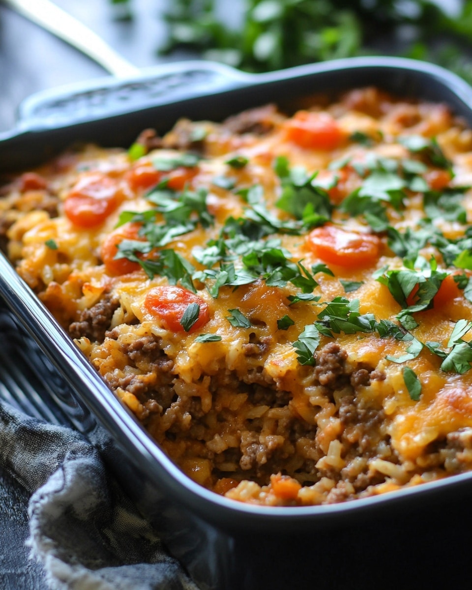 Hamburger Rice Casserole: Easy Weeknight Dinner