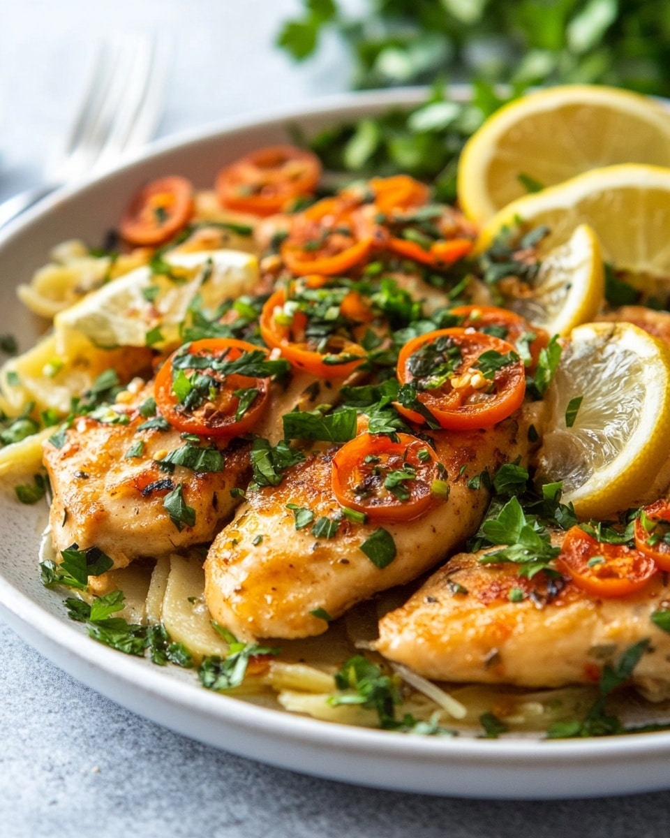 Healthy Mediterranean Chicken Piccata Recipe