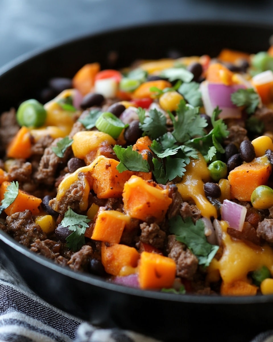 Southwest Beef Sweet Potato Skillet: One-Pan Meal