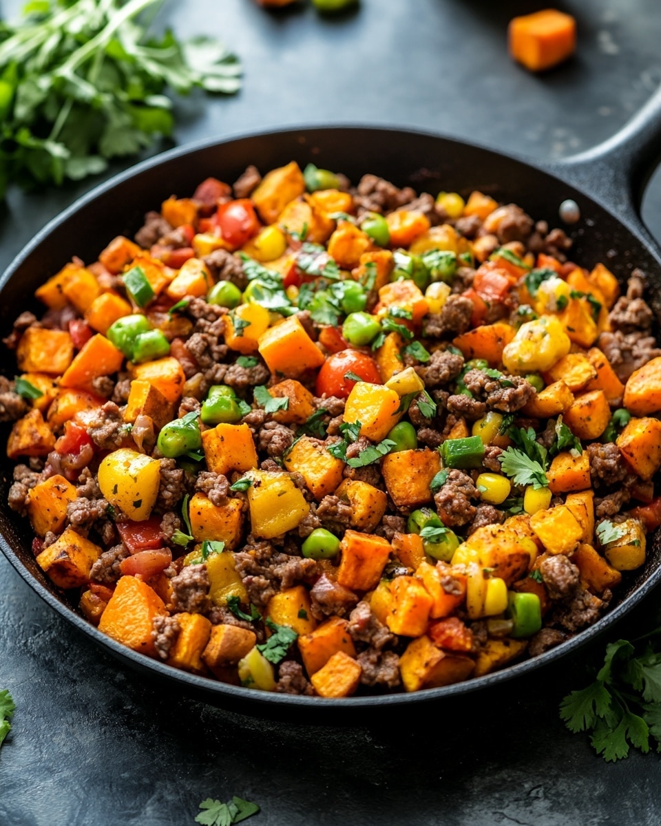Southwest Beef Sweet Potato Skillet Recipe