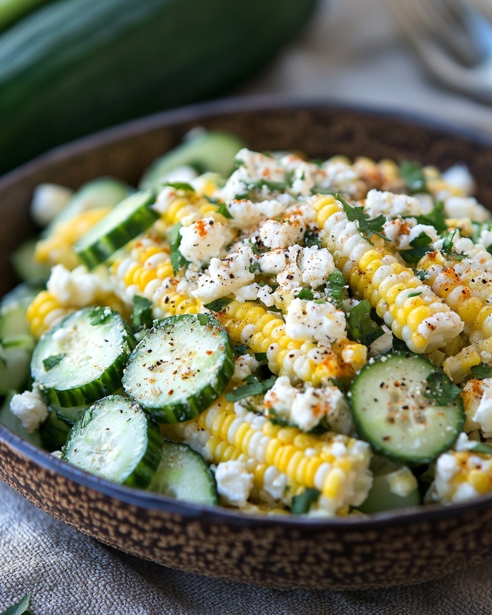Street Corn Cucumber Salad: Refreshing Summer Side Dish