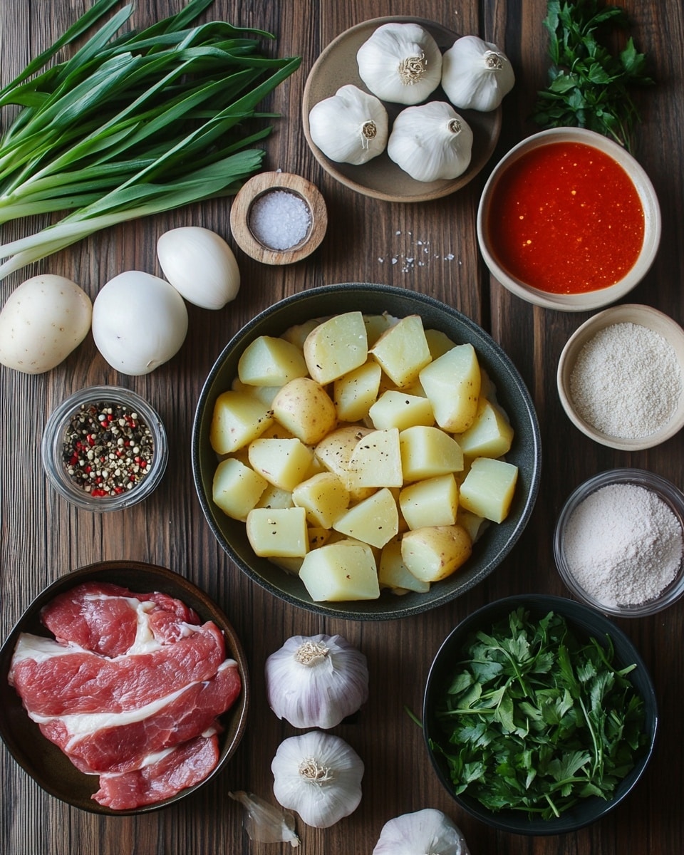 Ingrediant Of Easy Beef Potato Casserole for Dinner