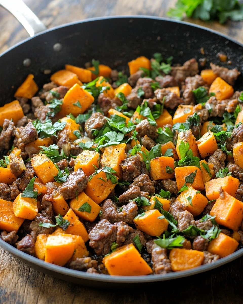 Preparation Steps Southwest Beef Sweet Potato Skillet Recipe