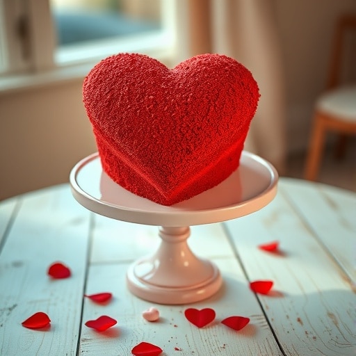 Romantic Red Velvet Heart Cake: The Perfect Valentine’s Day Dessert for Your Sweetheart