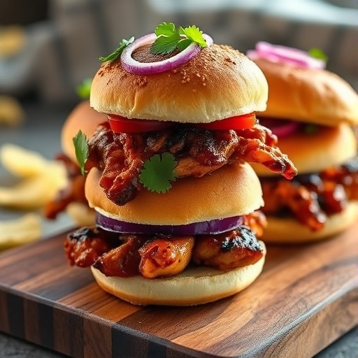 Smoky Grilled BBQ Chicken Sliders: Your Ultimate Game Day Party Appetizer