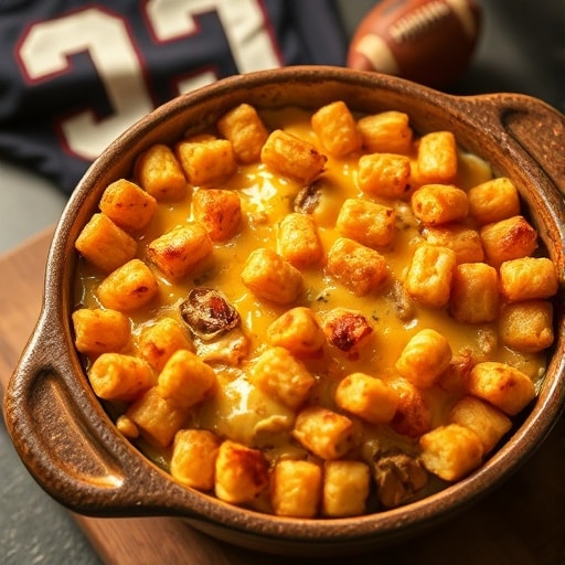 Ultimate Cheesy Game Day Chicken & Tater Tot Casserole: Crowd-Pleasing Recipe!