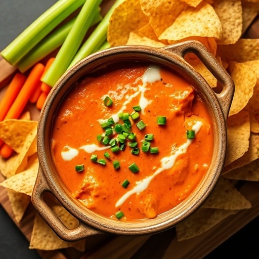 Ultimate Creamy & Spicy Buffalo Chicken Dip for Your Next Game Day Party