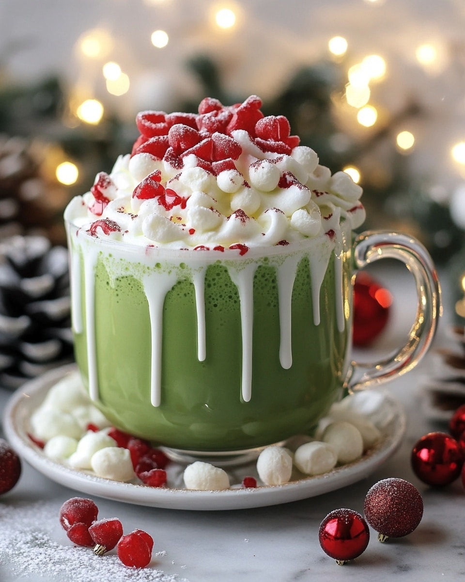 Grinch Hot Chocolate Recipe: Festive Green White Hot Chocolate for Christmas