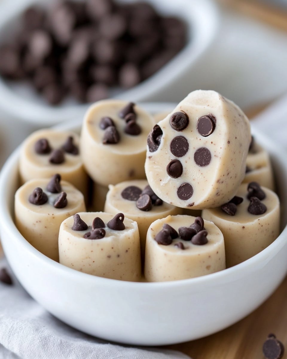 Healthy Frozen Peanut Butter Yogurt Bites with Chocolate Chips | Easy Guilt-Free Dessert