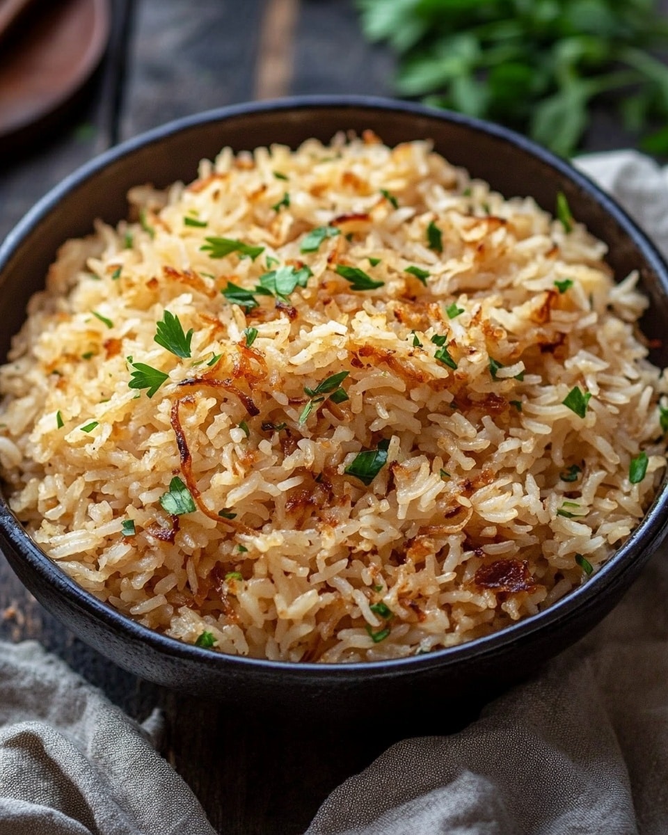 Rich French Onion Butter Rice