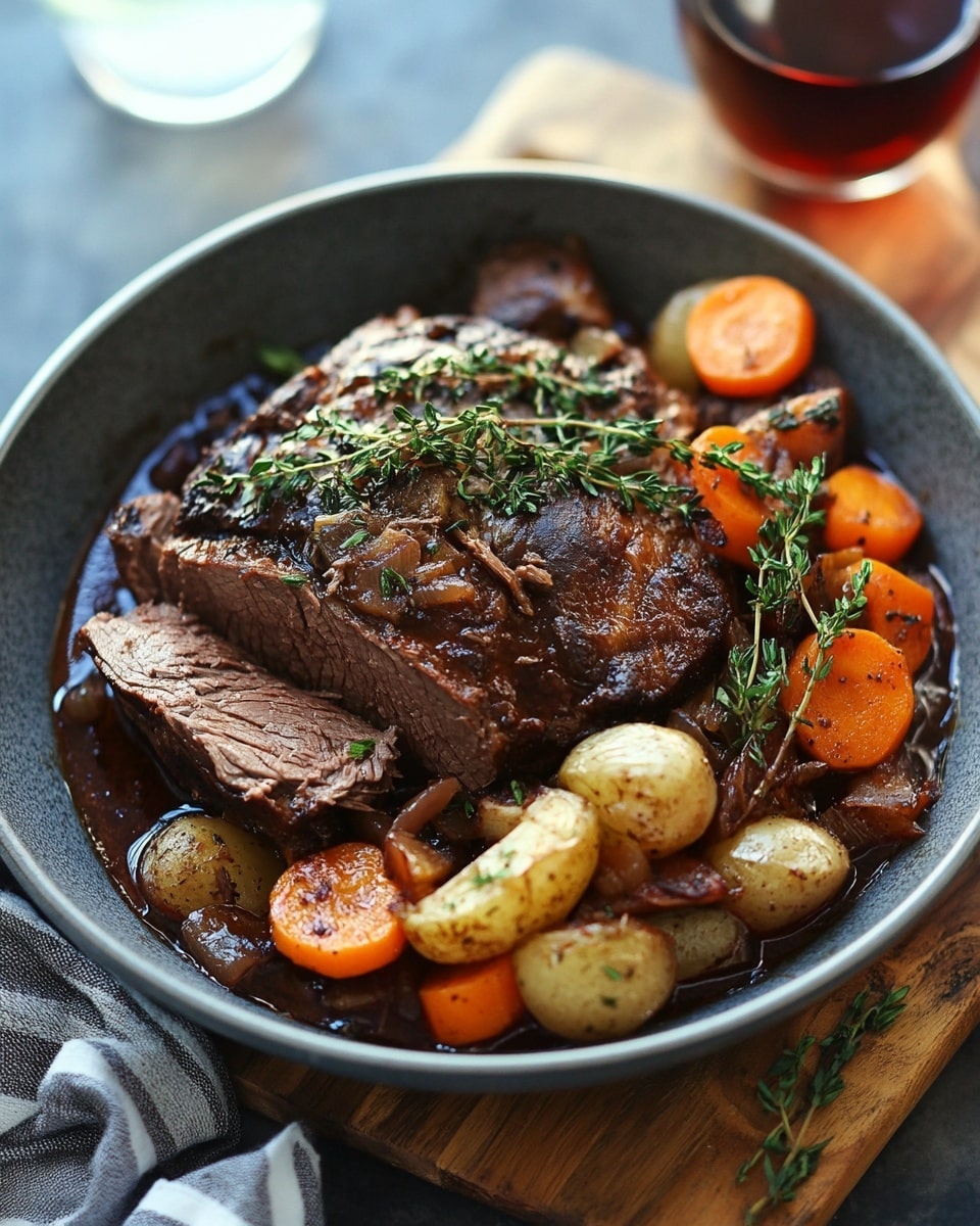 Slow-Cooked Red Wine Pot Roast 1 Image