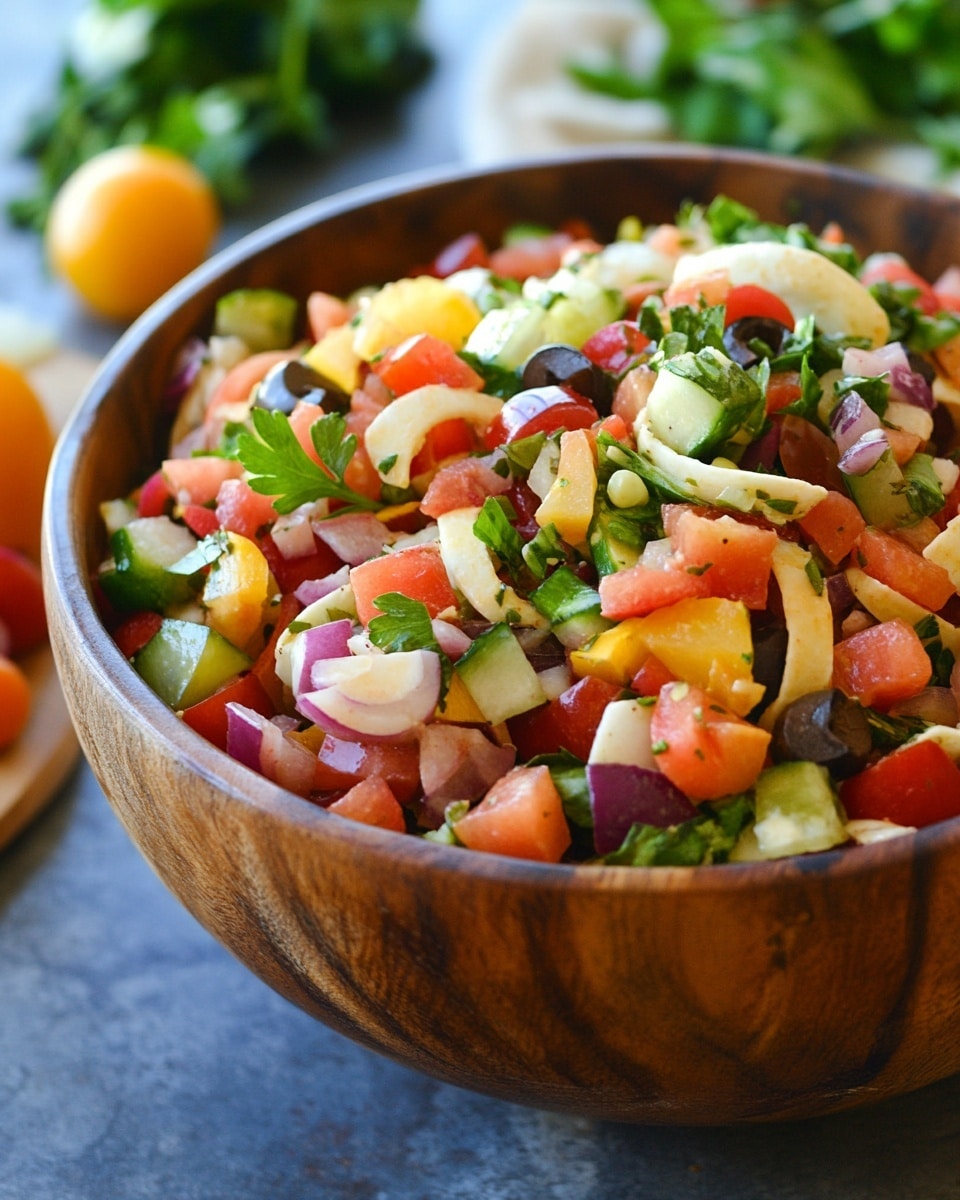 Zesty Italian Chopped Salad: Fresh &amp; Flavorful Recipe