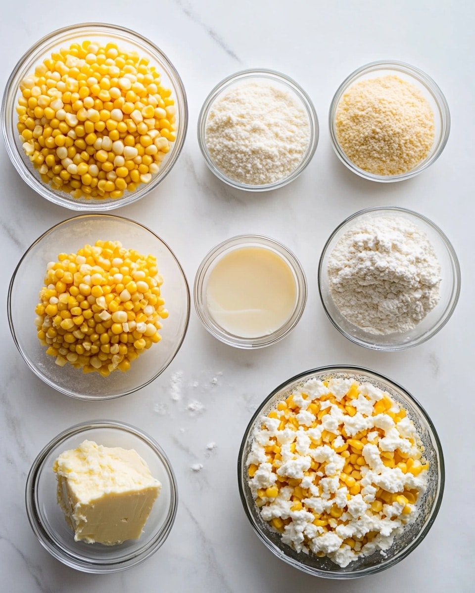 Ingrediant Of Cheesy Cream Cheese Corn Casserole Delight