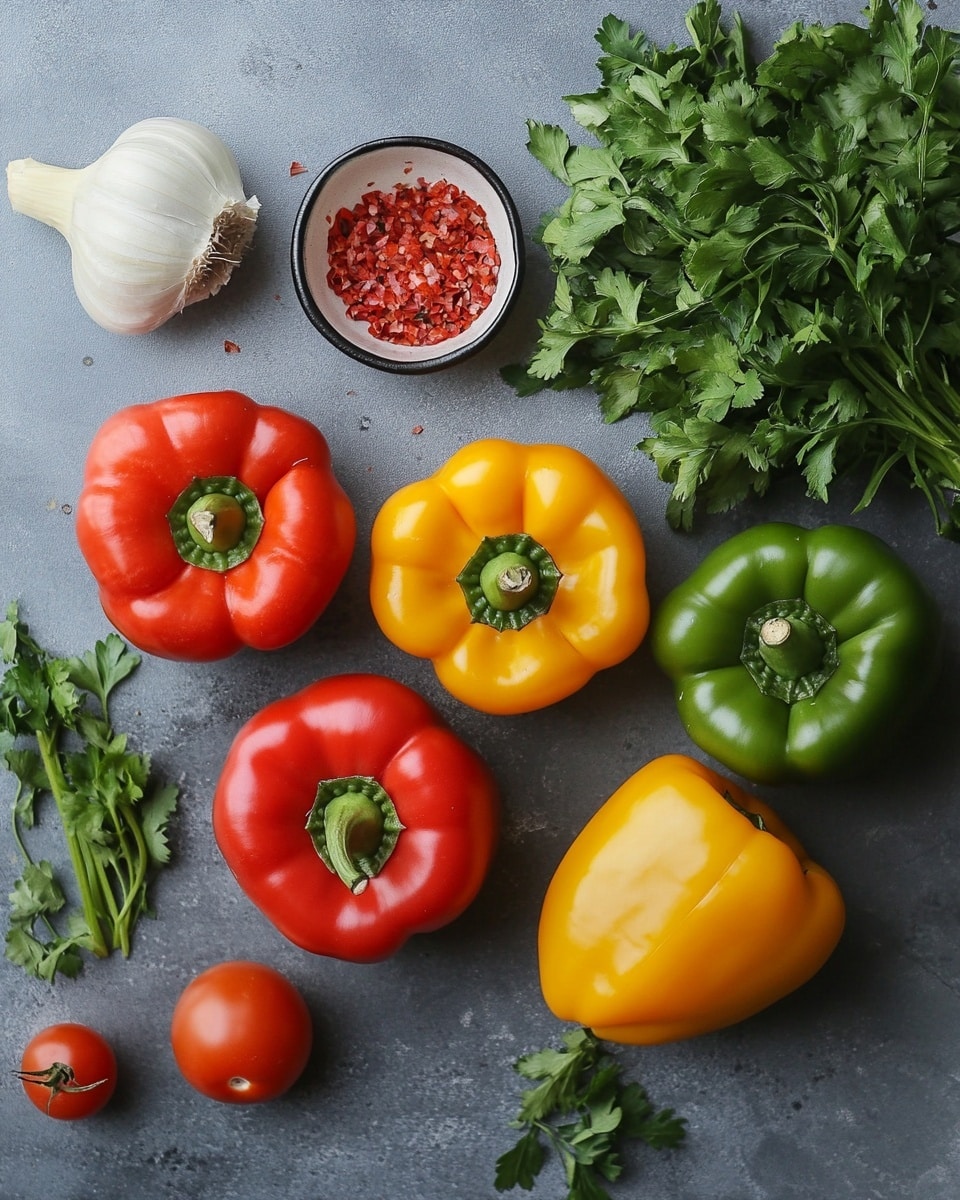 Easy Stuffed Bell Peppers Recipe for Weeknight Dinner 2 Ingrediant Of Easy Stuffed Bell Peppers Recipe for Weeknight Dinner