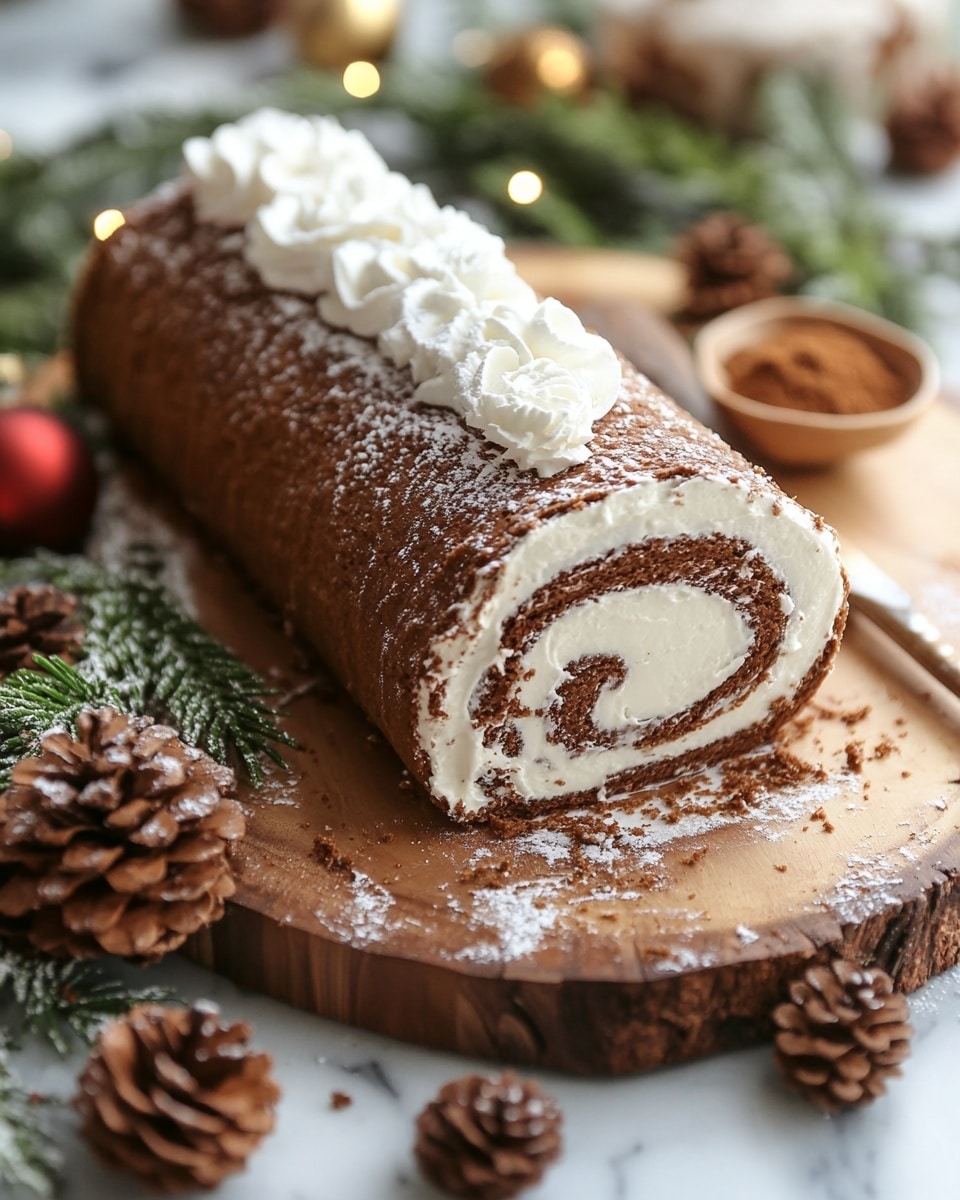 Ingrediant Of Gingerbread Yule Log Cake Recipe Festive Holiday Dessert