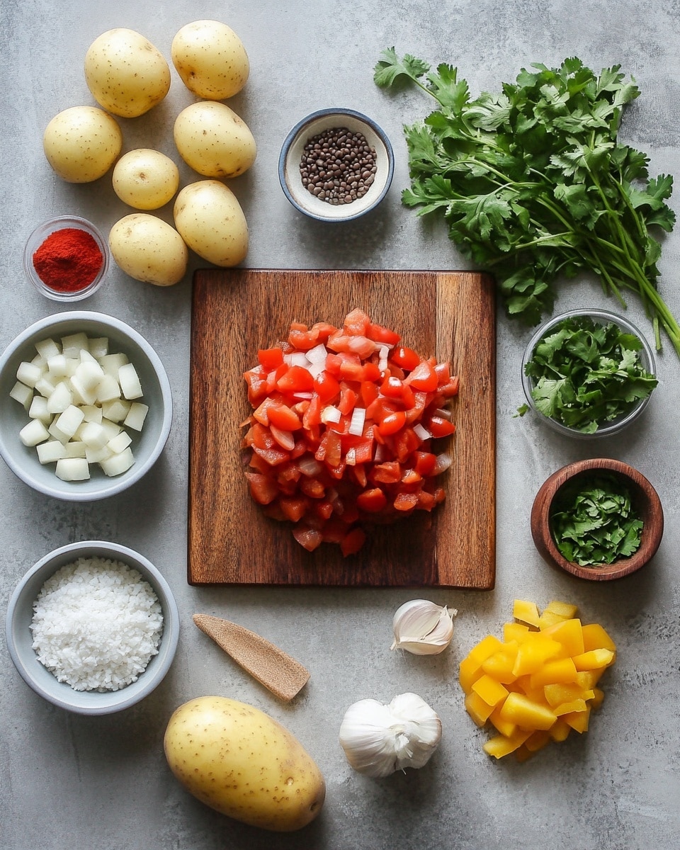 Ingrediant Of Hearty Sopa de Frijoles con Papas