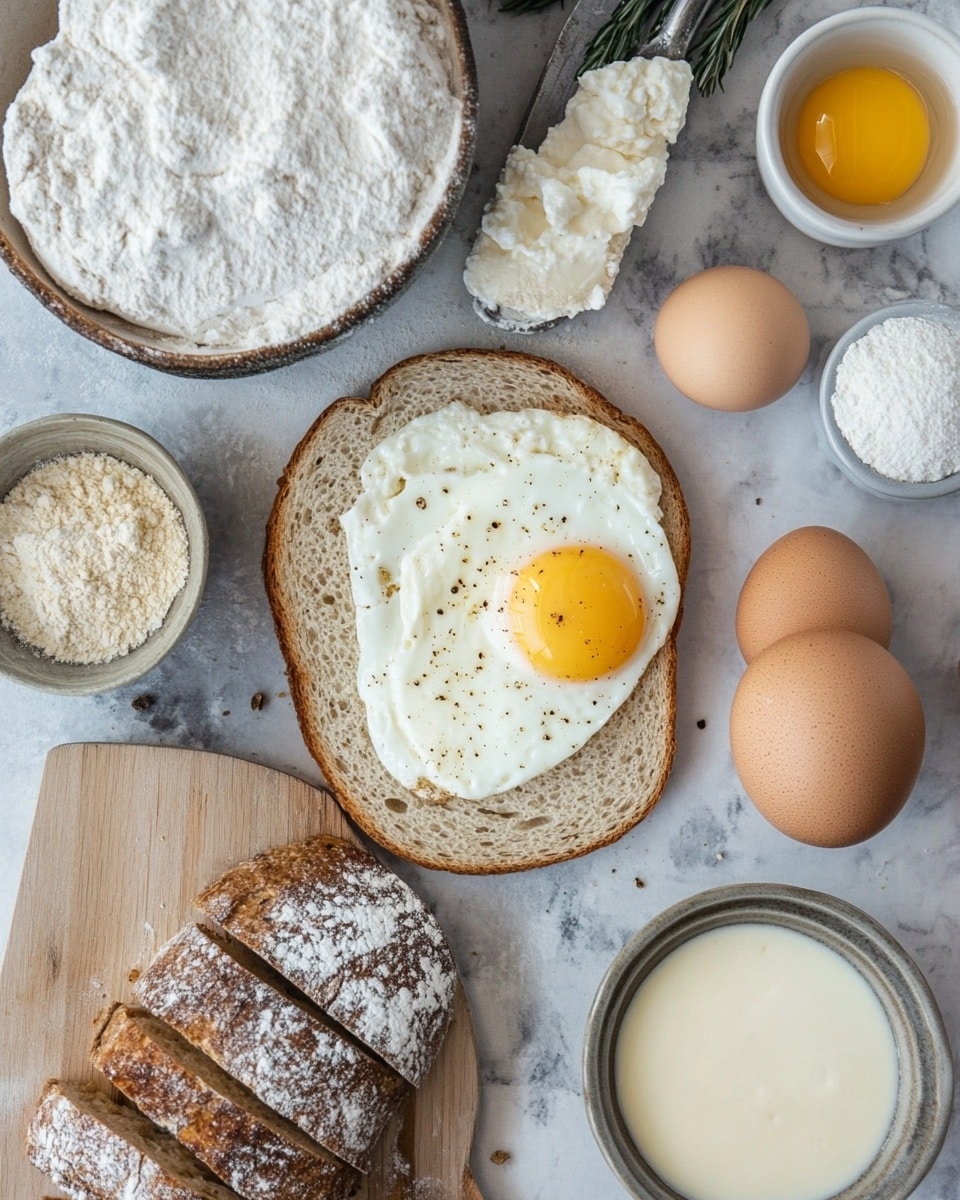 Ingrediant Of Protein Packed Ricotta Egg Toast Healthy Breakfast Brunch Idea
