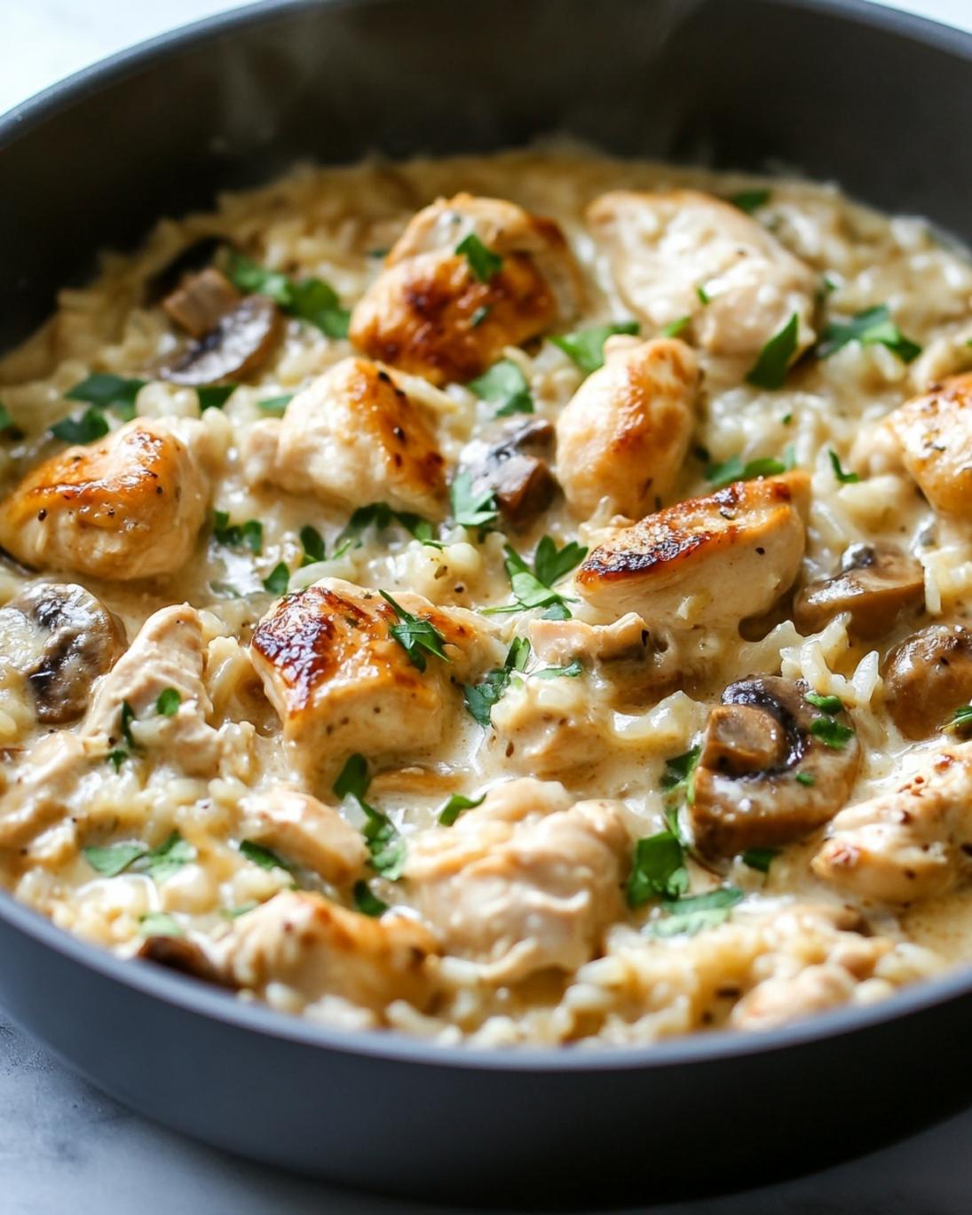 Creamy One Pot Chicken and Rice Recipe 1