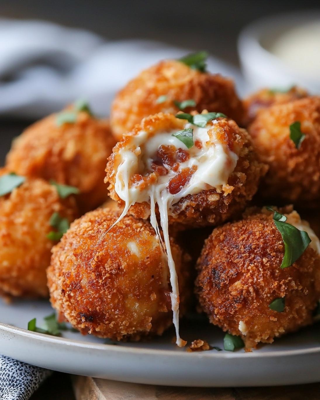 Crispy Buffalo Chicken Bacon Mozzarella Bombs Recipe 1